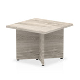 Dynamic Impulse W600 x D600 x H435mm Square Coffee Table Panel Arrowhead Leg Grey Oak Finish - I003279 DD